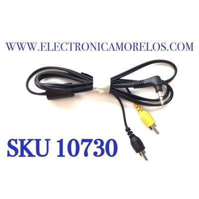 CABLES DE 2 RCA ( NEGRO Y AMARILLO ) MACHO CON AUXILIAR / 3.5MM / COMPATIBLE CON DIFERENTES DISPOSITIVOS, MARCAS Y MODELOS